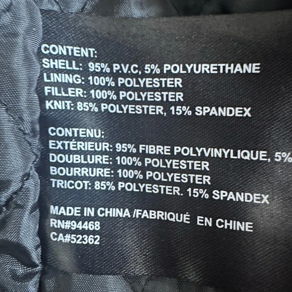 Men’s Buffalo David Bitton Vegan leather jacket. Bomber, black Good used XL - Picture 8 of 16